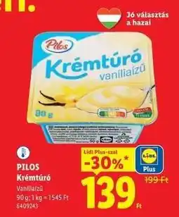 Lidl Pilos Krémtúró ajánlat