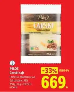 Lidl PILOS Carski sajt ajánlat