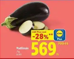 Lidl Padlizsán ajánlat