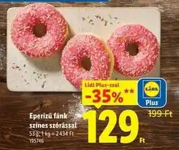 Lidl Eperízű fánk színes szórással ajánlat