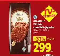 Lidl GELATELLI Pálcikás csokoládés jégkrém ajánlat