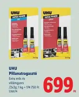 Lidl UHU Pillanatragasztó ajánlat