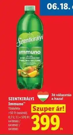 Lidl SZENTKIRÁLYI IMMUNO ajánlat