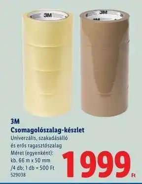 Lidl 3M Csomagolószalag-készlet ajánlat