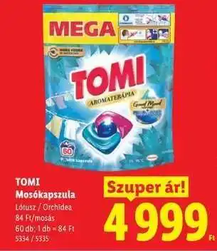 Lidl TOMI﻿﻿ Mosókapszula ajánlat