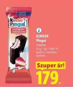 Lidl KINDER Pingui ajánlat