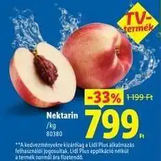 Lidl Nektarin ajánlat