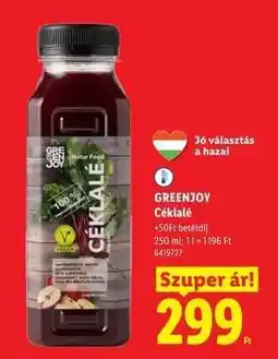 Lidl GREENJOY Céklalé ajánlat