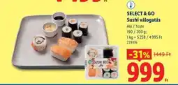 Lidl SELECT & GO Sushi válogatás ajánlat