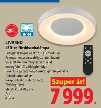 LIVARNO LED-es fürdőszobalámpa