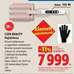 Lidl CIEN BEAUTY Haj­sütővas ajánlat