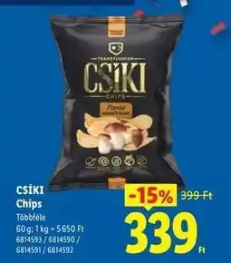 Lidl Csíki chips ajánlat