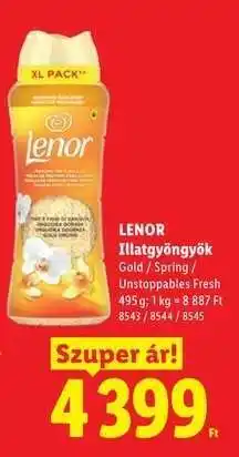 Lidl Lenor illatgyöngyök ajánlat