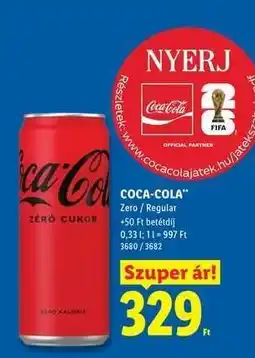 Lidl Coca-Cola ajánlat