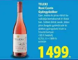 Lidl TELEKI Rosé Cuvée gyöngyözőbor ajánlat