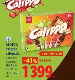 Lidl ALGIDA Calippo válogatás ajánlat