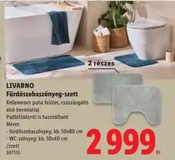 Lidl LIVARNO Fürdőszobaszőnyeg-szett ajánlat