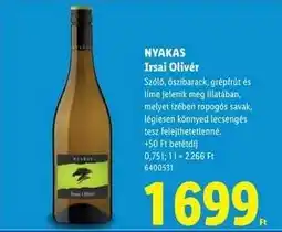 Lidl NYAKAS Irsai Olivér ajánlat