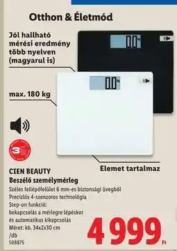 Lidl CIEN BEAUTY ajánlat