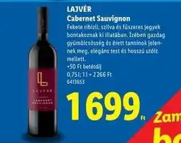 Lidl LAJVÉR Cabernet Sauvignon ajánlat