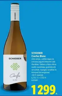Lidl Schieber Cserfes Blanc ajánlat
