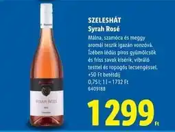 Lidl SZELESHÁT Syrah Rosé ajánlat