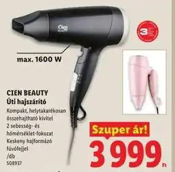 Lidl CIEN BEAUTY Úti hajszárító ajánlat