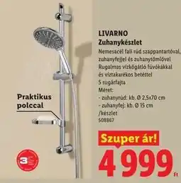Lidl LIVARNO Zuhanykészlet ajánlat