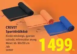 Lidl CRIVIT Sporttörülköző ajánlat