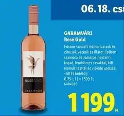 Lidl Garamvári Rosé Gold ajánlat