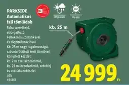 Lidl PARKSIDE Automatikus fali tömlődob ajánlat
