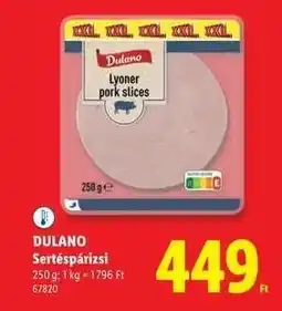 Lidl DULANO ajánlat
