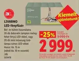 Lidl LIVARNO LED-fényfüzér ajánlat