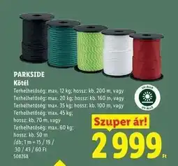Lidl PARKSIDE ajánlat