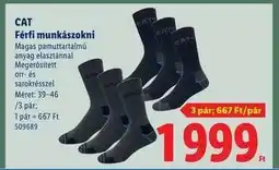 Lidl CAT Férfi munkazokni ajánlat