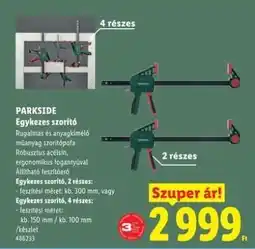 Lidl PARKSIDE Egykezes szorító ajánlat