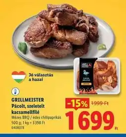 Lidl GRILLMEISTER Pácolt, szeletelt kacsamellfilé ajánlat