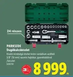 Lidl PARKSIDE Dugókulcskészlet ajánlat