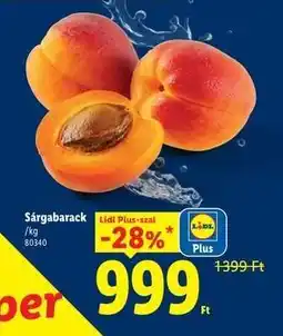 Lidl Sárgabarack ajánlat