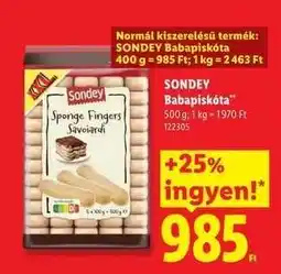 Lidl SONDEY Babapiskóta ajánlat