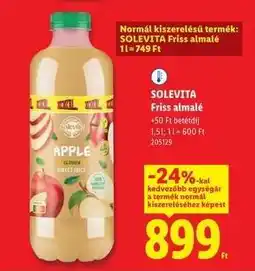 Lidl SOLEVITA Friss almalé ajánlat