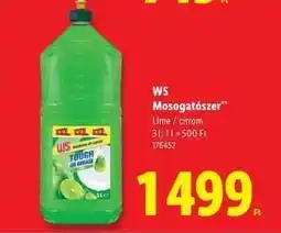 Lidl W5 Mosogatószer ajánlat
