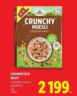 Lidl CROWNFIELD Müzli ajánlat