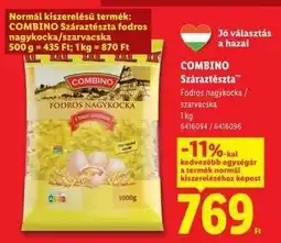Lidl COMBINO Száraztészta ajánlat