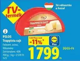 Lidl PILOS Trappista sajt ajánlat