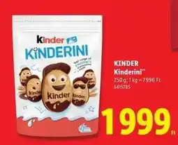Lidl Kinder Kinderini ajánlat