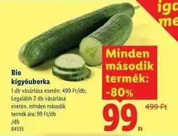Lidl Bio kígyóuborka ajánlat