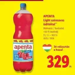 Lidl APENTA Light szénsavas üdítőital ajánlat