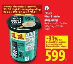 Lidl Pilos High Protein grízpuding ajánlat