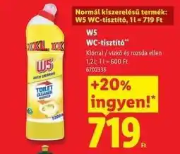 Lidl W5 WC-tisztító ajánlat